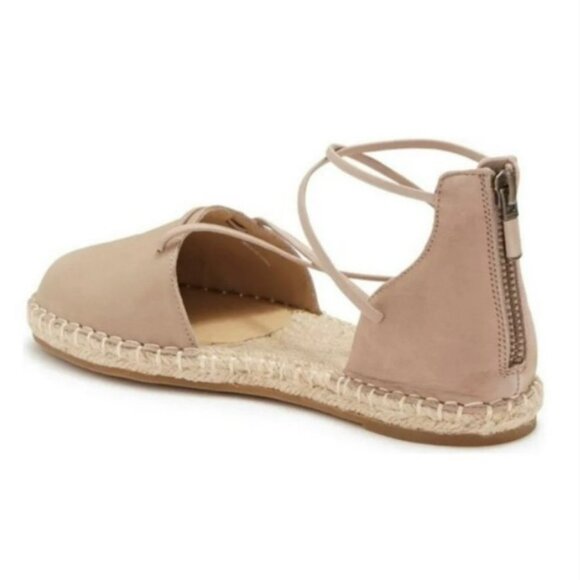 Eileen‎ Fisher Espadrille Leather Lace up Braided Flat Sandal Tan Shoes Size 9 - Picture 2 of 11